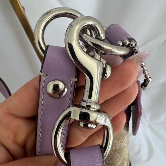 Authentic Coach Chelsea Signature canvas Hobo shoulder Two Way Bag - Picture 9 of 17